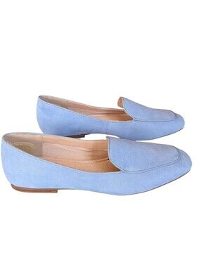 Kelly & Katie Powder Blue Suede Loafers Women's 9.5 NWOT Classic Preppy Business